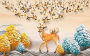 3D Aged Care Retirement Home Gerocomium Rest Home Deer Scenery Wall Mural Wallpaper 5