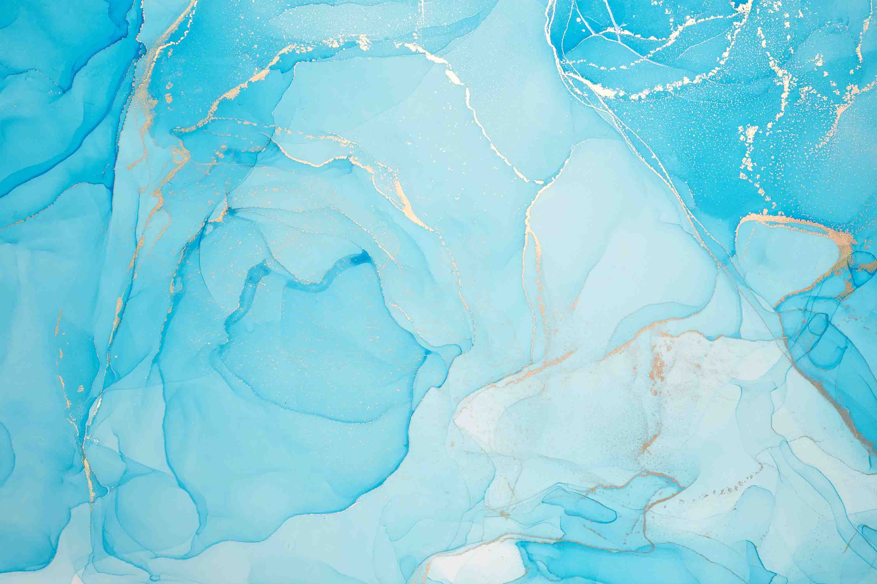 3D Aged Care Retirement Home Gerocomium Rest Home Marble Blue Wall Mural Wallpaper 4