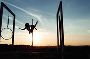 3D Horizontal Bar Person Sunlight Sky Wall Mural Wallpaper YXL 129
