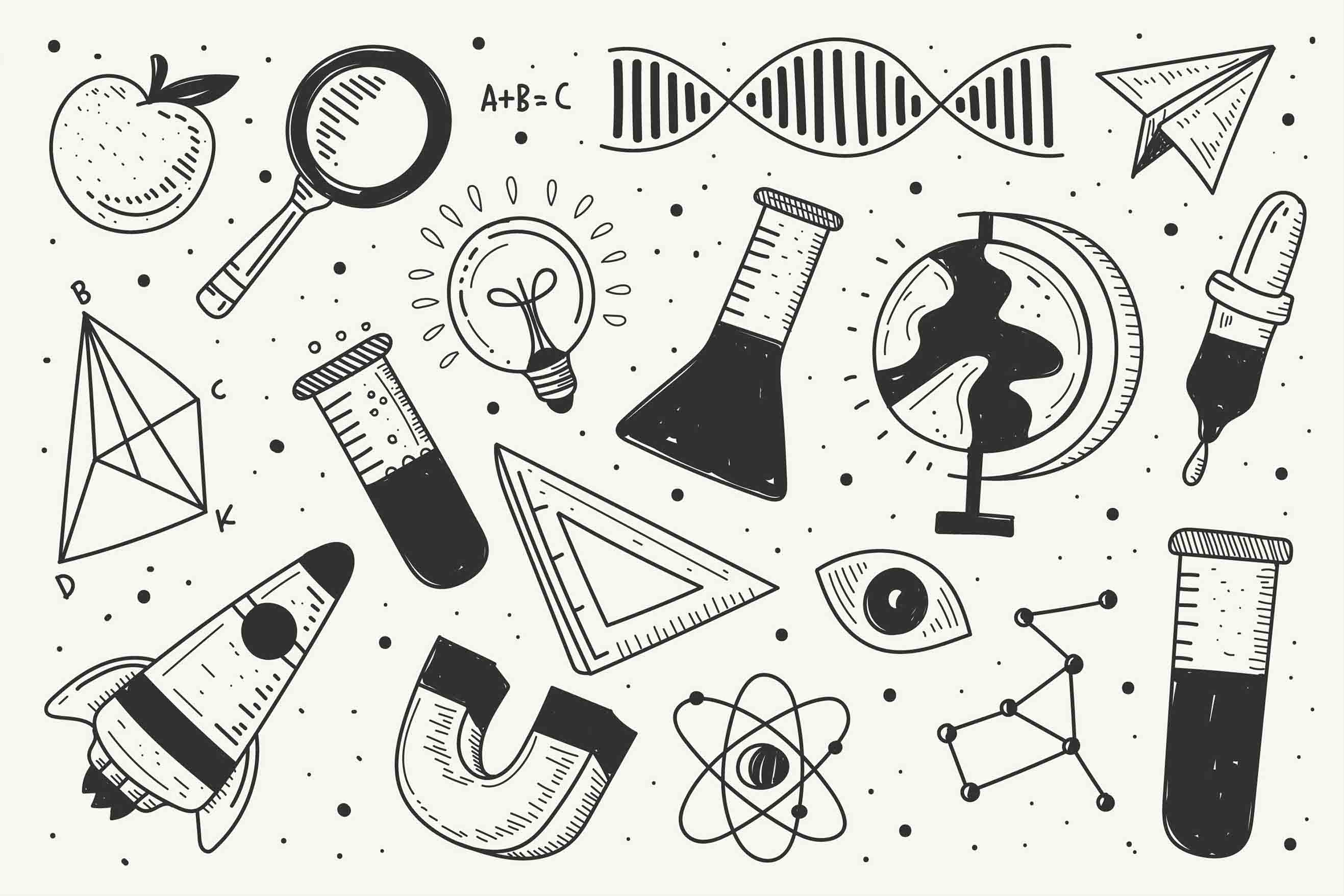 3D School STEM Science Lab Classroom Teaching Aid Wall Mural Wallpaper 1