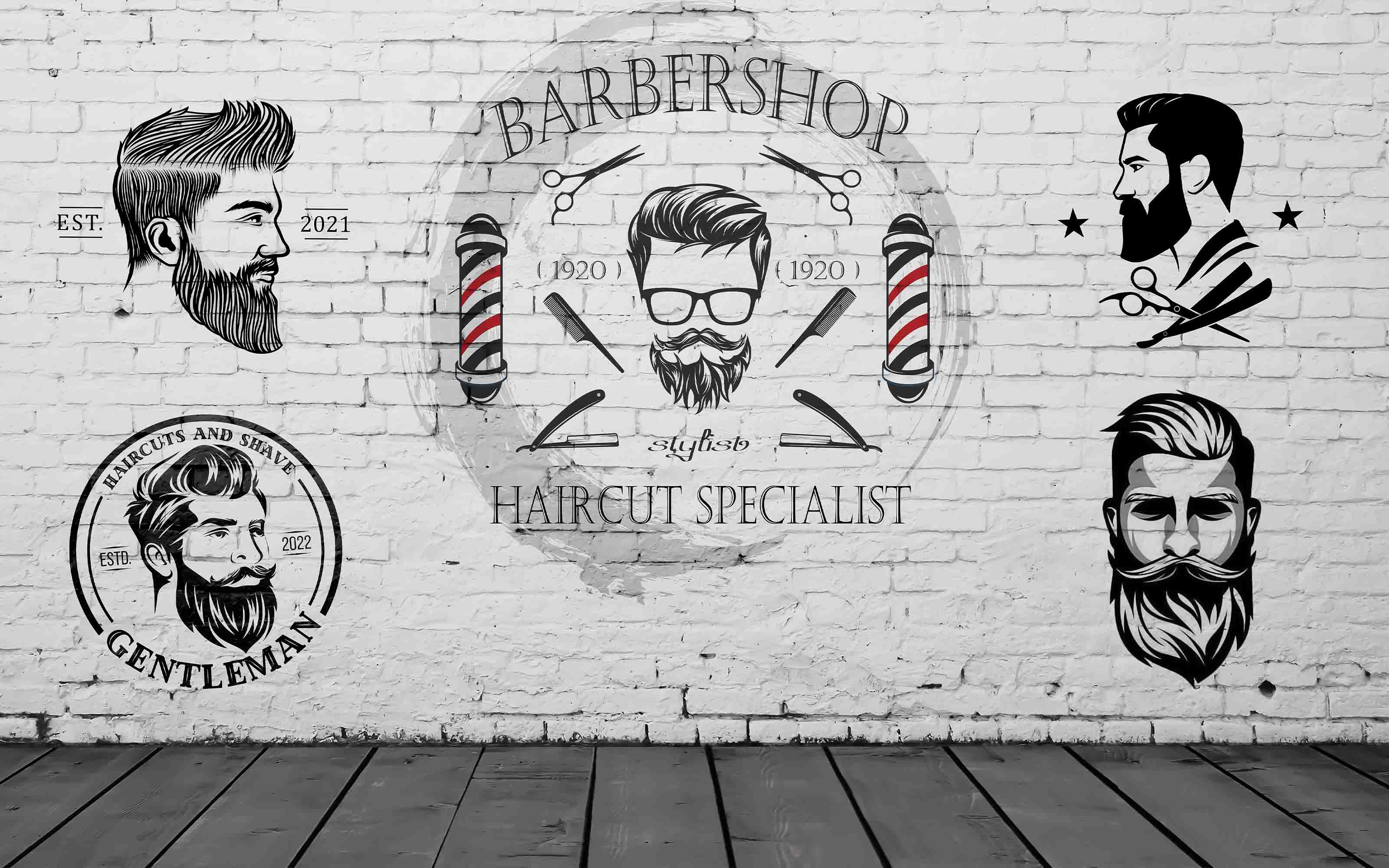 3D Salon Shop Beauty Salon Barber Shop Wall Mural Wallpaper 8