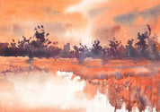 3D Oil Painting Tree Sea Grassland Cloud Sky Wall Mural Wallpaper YXL 153