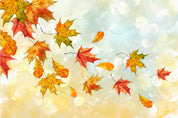 3D Watercolor Autumn Sky Colorful Maple Leaf Wallpaper Wall Mural Wall Decor Wall Art Wall Sticker Remoable Wallpaper LQH 23