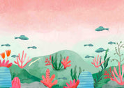3D Watercolor Underwater World Wallpaper Wall Mural Wall Decor Wall Art Wall Sticker Remoable Wallpaper