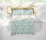 3D Blue Elk Tree Branch Quilt Cover Set Bedding Set Pillowcases 206- Jess Art Decoration