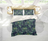 3D Green Tropical Leaves Quilt Cover Set Bedding Set Pillowcases 106- Jess Art Decoration