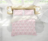 3D Pink Alpaca Cactus Quilt Cover Set Bedding Set Pillowcases 134- Jess Art Decoration
