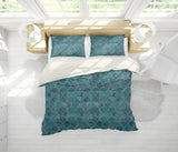 3D Green Fish Scale Pattern Quilt Cover Set Bedding Set Pillowcases 194- Jess Art Decoration