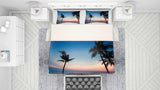3D Sky Beach Sea Coconut Tree Quilt Cover Set Bedding Set Pillowcases 102- Jess Art Decoration