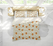 3D Fox Leaves Plants Quilt Cover Set Bedding Set Pillowcases 154- Jess Art Decoration