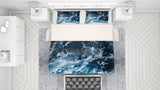 3D Blue Sea Wave Quilt Cover Set Bedding Set Pillowcases 18- Jess Art Decoration