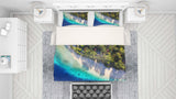 3D Blue Sea Beach Forest Quilt Cover Set Bedding Set Pillowcases 100- Jess Art Decoration