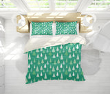3D Green Pine Trees Quilt Cover Set Bedding Set Pillowcases 198- Jess Art Decoration