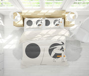 3D Black White Character Pen Quilt Cover Set Bedding Set Pillowcases  36- Jess Art Decoration