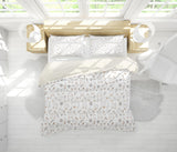 3D White Chicken Duck Floral Dandelion Leaves Quilt Cover Set Bedding Set Pillowcases 135- Jess Art Decoration