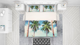 3D Coconut Tree Sea Hammock Quilt Cover Set Bedding Set Pillowcases 25- Jess Art Decoration