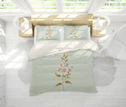 3D Hand drawing Colored Flowers Quilt Cover Set Bedding Set Pillowcases  63- Jess Art Decoration