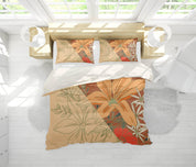 3D Orange Lily Quilt Cover Set Bedding Set Pillowcases 72- Jess Art Decoration