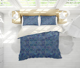 3D Blue Fish Scale Pattern Quilt Cover Set Bedding Set Pillowcases 189- Jess Art Decoration