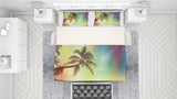 3D Tropical Palm Tree Sea Beach Quilt Cover Set Bedding Set Pillowcases 07- Jess Art Decoration