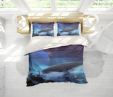 3D Fairy Tale Whale Quilt Cover Set Bedding Set Pillowcases 145- Jess Art Decoration