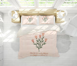 3D Colored Flowers Letters Quilt Cover Set Bedding Set Pillowcases  58- Jess Art Decoration