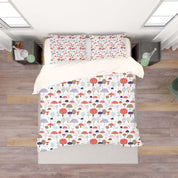 3D White Mushroom Quilt Cover Set Bedding Set Pillowcases 04- Jess Art Decoration