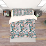 3D Green Yellow Floral Flower Quilt Cover Set Bedding Set Pillowcases 186- Jess Art Decoration