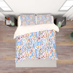 3D Blue Floral Branch Leaves Quilt Cover Set Bedding Set Pillowcases 222- Jess Art Decoration