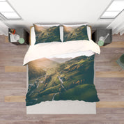 3D Green Mountain Quilt Cover Set Bedding Set Pillowcases  15- Jess Art Decoration