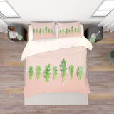 3D Green Plant Leaf Pattern Quilt Cover Set Bedding Set Pillowcases  56- Jess Art Decoration