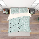 3D Blue Elk Tree Branch Quilt Cover Set Bedding Set Pillowcases 206- Jess Art Decoration
