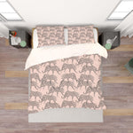 3D Pink Leopard Quilt Cover Set Bedding Set Pillowcases 98- Jess Art Decoration