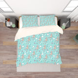 3D Green Rabbit Quilt Cover Set Bedding Set Pillowcases 223- Jess Art Decoration