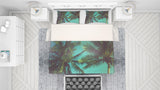 3D Green Coconut Tree Quilt Cover Set Bedding Set Pillowcases 80- Jess Art Decoration