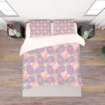 3D Pink Leaves Feather Quilt Cover Set Bedding Set Pillowcases 102- Jess Art Decoration