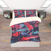 3D Color Abstract Pattern Quilt Cover Set Bedding Set Pillowcases  25- Jess Art Decoration