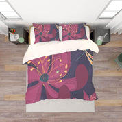 3D Pink Flowers Quilt Cover Set Bedding Set Pillowcases 71- Jess Art Decoration