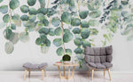 3D Watercolor Green Leaves Wall Mural Wallpaper 244- Jess Art Decoration