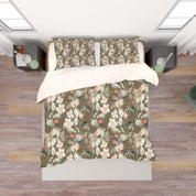 3D Yellow Black Floral Quilt Cover Set Bedding Set Pillowcases 72- Jess Art Decoration