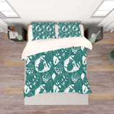 3D Green Tropical Leaves Quilt Cover Set Bedding Set Pillowcases 79- Jess Art Decoration