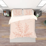 3D Pink Leaf Pattern Quilt Cover Set Bedding Set Pillowcases  57- Jess Art Decoration