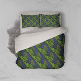 3D Blue Green Leaves Quilt Cover Set Bedding Set Pillowcases 141- Jess Art Decoration