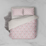3D Pink Alpaca Cactus Quilt Cover Set Bedding Set Pillowcases 134- Jess Art Decoration