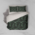 3D Black Green Tropical Leaves Quilt Cover Set Bedding Set Pillowcases 185- Jess Art Decoration