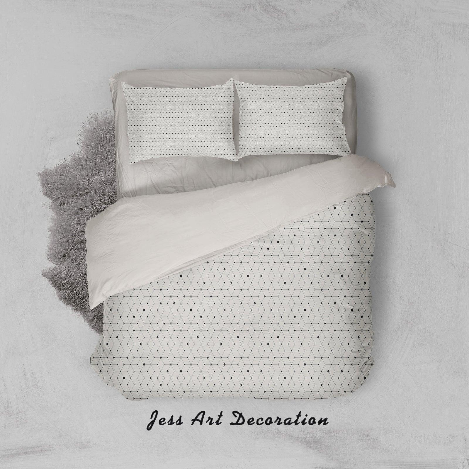 3D White Cube Hexagon Geometric Quilt Cover Set Bedding Set Pillowcases 19- Jess Art Decoration