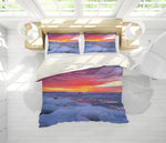 3D Glacier Sky Sunrise Quilt Cover Set Bedding Set Pillowcases 66- Jess Art Decoration