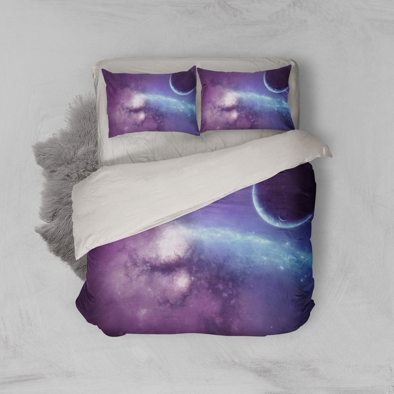 3D Color Starry Sky Quilt Cover Set Bedding Set Pillowcases  31- Jess Art Decoration
