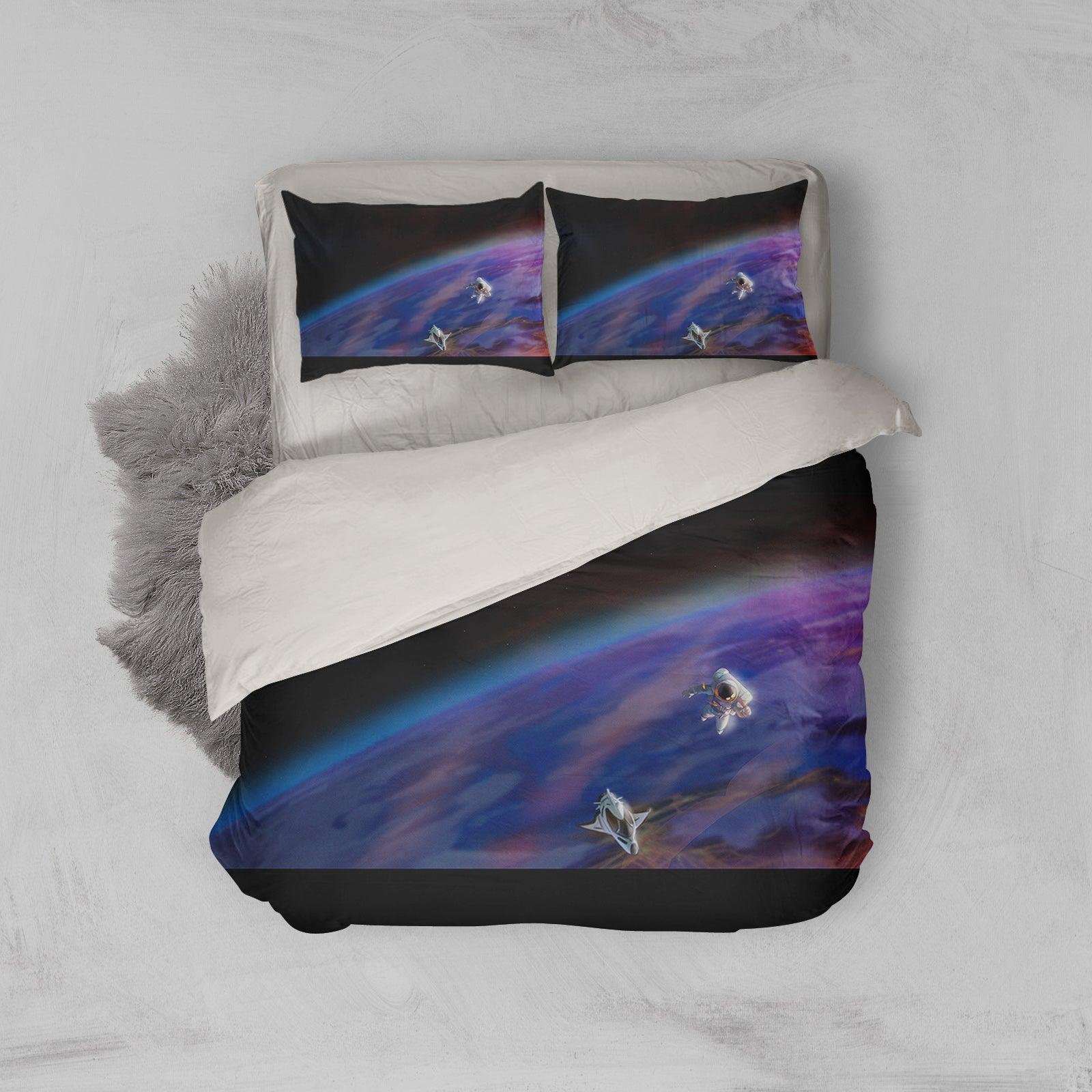 3D Color Starry Sky Quilt Cover Set Bedding Set Pillowcases  20- Jess Art Decoration
