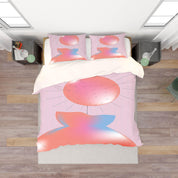3D Red Pattern Quilt Cover Set Bedding Set Pillowcases  17- Jess Art Decoration